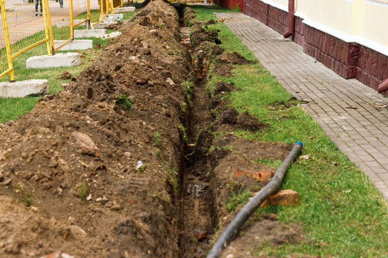 Trench Drain Setup